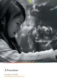 Promethean World Plc Annual Report and Accounts 2011