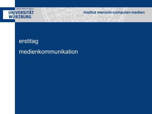 Institut mensch-computer-medien