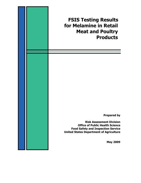 FSIS Testing Results for Melamine in Retail Meat and Poultry Products