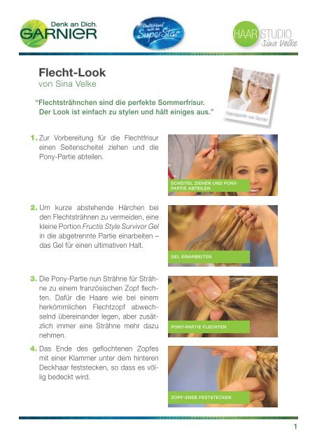 Download: Anleitung Flecht-Look als pdf - Garnier