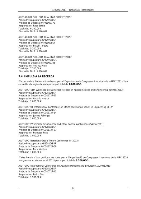 2011 MEMORIA DMA3.pdf - Departament de MatemÃ tica Aplicada ...