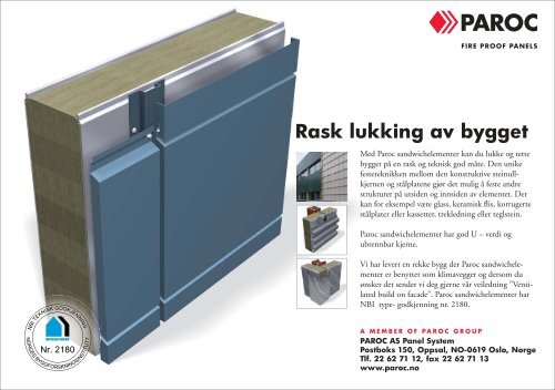 Rask lukking av bygget - Paroc.com