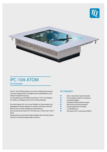 Datenblatt IPC-104-ATOM - TQ Group GmbH