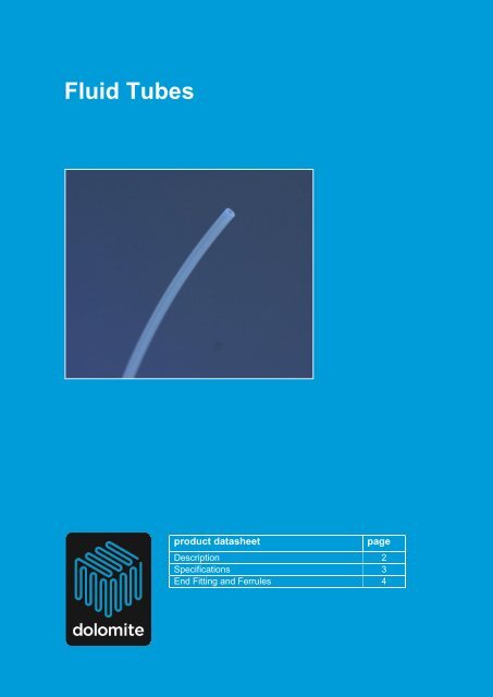 datasheet - Dolomite Microfluidics