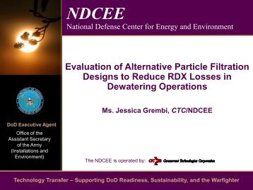 Evaluation of Alternative Particle Filtration Designs to ... - E2S2