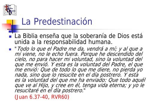 La PredestinaciÃ³n - Iglesia Biblica Bautista de Aguadilla, Puerto Rico