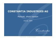 CONSTANTIA INDUSTRIES AG - impress