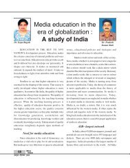 Media education in the era of globalization : A ... - Media Mimansa