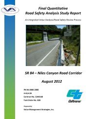 Final Quantitative Road Safety Analysis Study Report SR ... - Caltrans