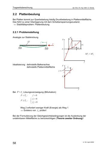 58 2.2 Plattenbeulung - Georgi-dd.de