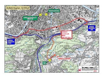 Anreise (die Buslinie J der Innsbrucker Verkehrsbetriebe verbindet ...