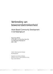 Verbreding van bewonersbetrokkenheid - Ids Breeuwsma / Hay van der sterren