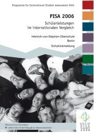 PISA-Ergebnisse 2006 - Heinrich-von-Stephan-Gemeinschaftsschule