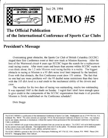 1994 Memo #5