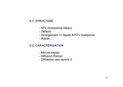 Les nanotubes de carbone : cours de Master 2 âNano UVSQ