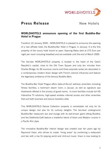 Press Release New Hotels