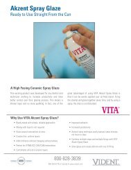 VITA Powder Scan Spray superior yield means greater cost ... - Vident