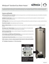 WhirlpoolÂ® Standard Gas Water Heater