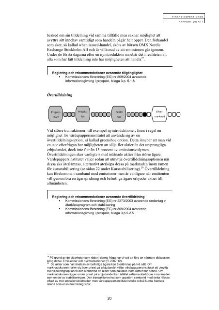 Processen vid nyintroduktioner och emissioner - Finansinspektionen