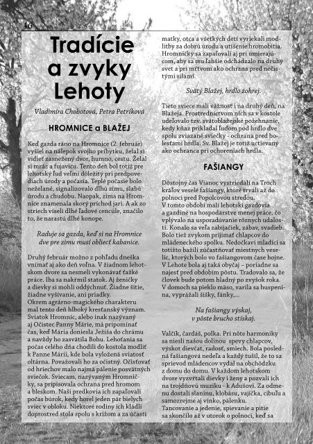 ÄÃ­slo 1/2009 - Obec Lehota