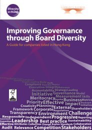 Improving Governance through Board Diversity - Community Business