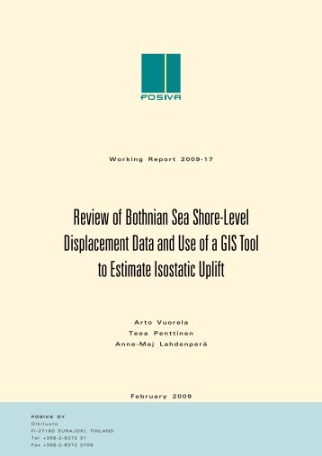Review of Bothnian Sea shore-level displacement data and ... - Posiva