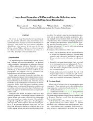 Image-based Separation of Diffuse and Specular ... - ICT Graphics Lab