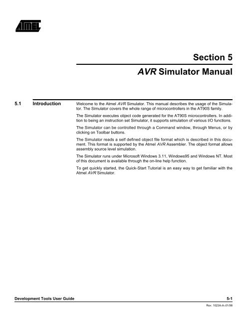 AVR Simulator Manual.pdf - Shrubbery.net