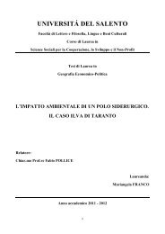 L'impatto ambientale di un polo siderurgico. Il caso Ilva ... - PeaceLink