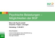 Psychische Störungen - Institut für Betriebliche Gesundheitsförderung