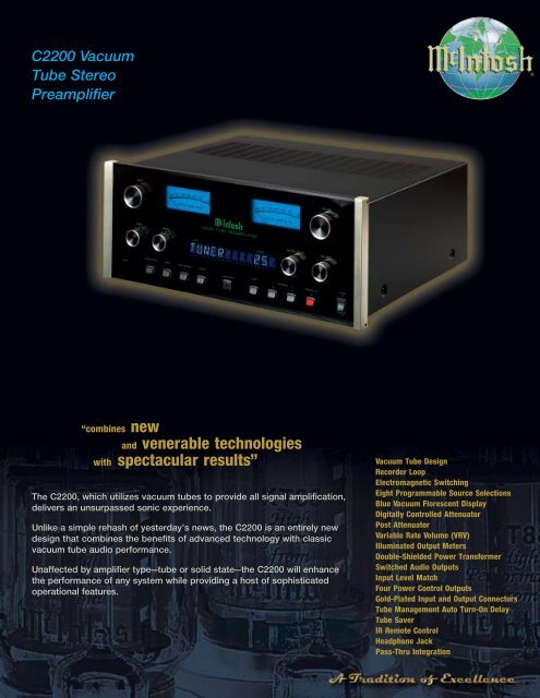 C2200 Vacuum Tube Stereo Preamplifier