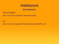 Adatbázisok