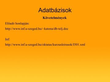 Adatbázisok