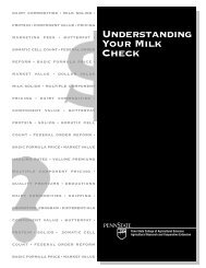 Understanding Your Milk Check - Understanding Dairy Markets