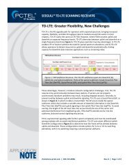 TD-LTE - PCTEL RF Solutions