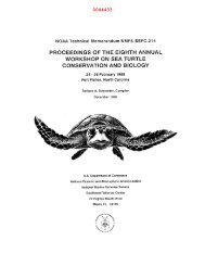 Sea Turtle Biology & Conservation Eighth Annual Workshop (1988)
