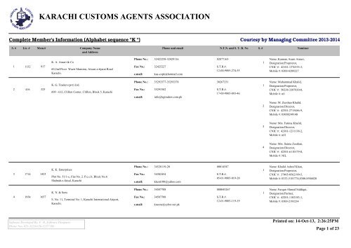 PDF - Karachi Customs Agents Association