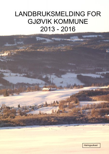 landbruksmelding for gjÃ¸vik kommune 2013 - 2016 - BIRI.NO