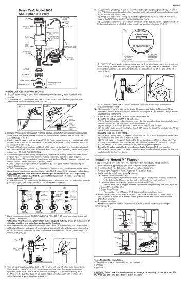 BCT015 fill valve insert - BrassCraft