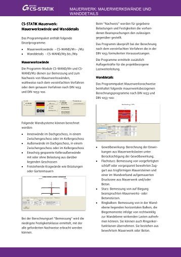 mauerwerk: mauerwerkswände und wanddetails - Graitec