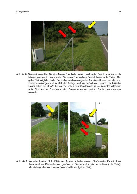 Pilotprojekt Elektronische Wildwarnanlage B292 bei Aglasterhausen ...