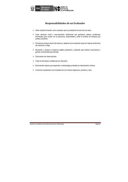 PLAN DE EVALUACION - Instituto Nacional de OftalmologÃ­a