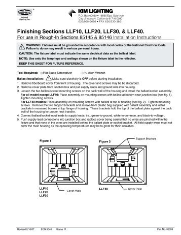 LLF10-LLF40 Install - Kim Lighting