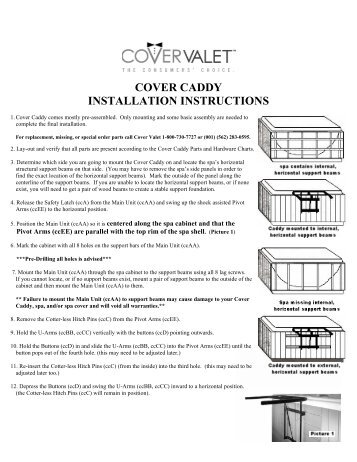 Spa Cover Caddy Owners Manual - INYOPools.com