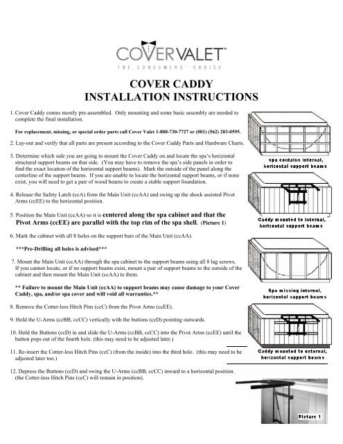 Spa Cover Caddy Owners Manual Inyopools Com