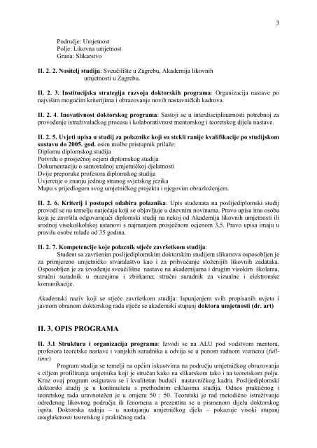 Slikarstvo - doktorski studij (pdf) - Akademija likovnih umjetnosti ...