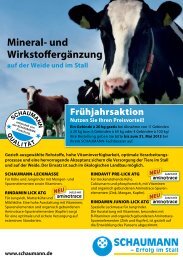 Mineral- und WirkstoffergÃ¤nzung - Schaumann