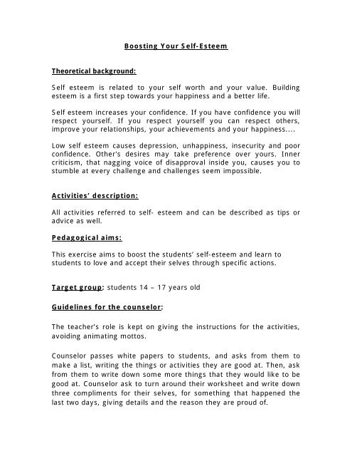 About Self-Confidence And Happiness : Improving Your Self-Esteem