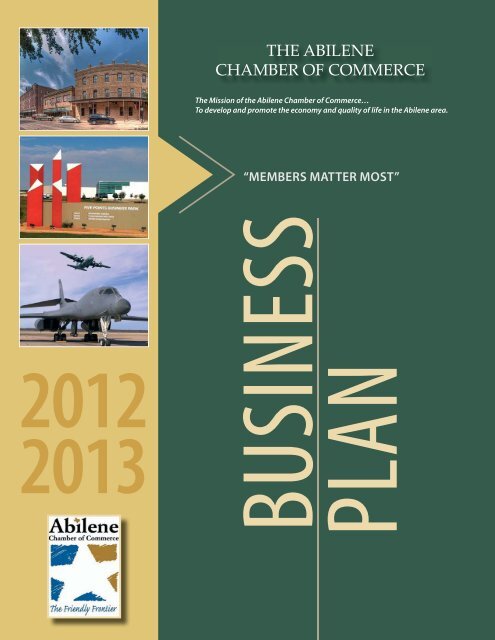 Business Plan - Abilene Chamber of Commerce