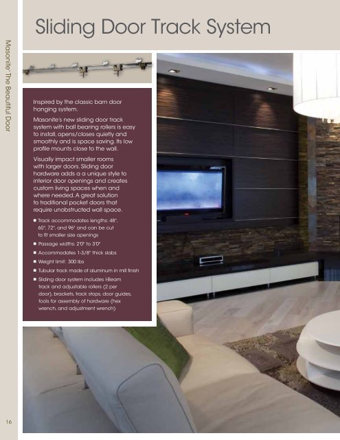 Sliding Door Track System